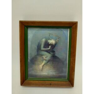 "Hope" Framed Print George Frederic Watts 5"X6" Aesthetic Interpretive